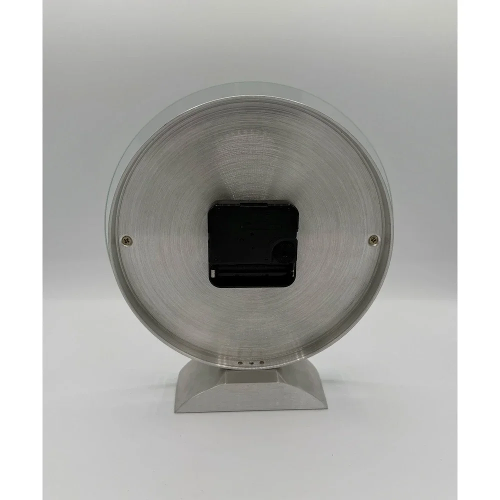 MERIDIAN U.S ARMY National Guard TROPHY CLOCK RARE SOLID ALUMINUM DAIL & Base